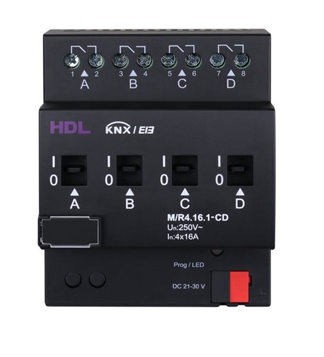 [HDL-M/R4.16.1-CD] 4CH 16A Energy Management Actuator(KNX)