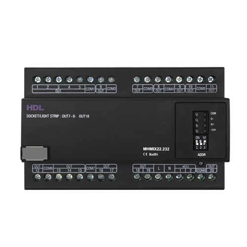 [HDL-MHMIX22.232] 22CH Hotel Room Mix Control Module, (Buspro)