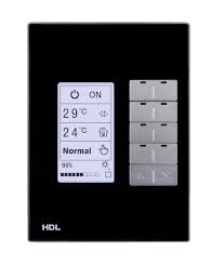[HDL-MPL8.46-A BLACK] Modern Series DLP Smart Panel US ( black ) ( buspro )